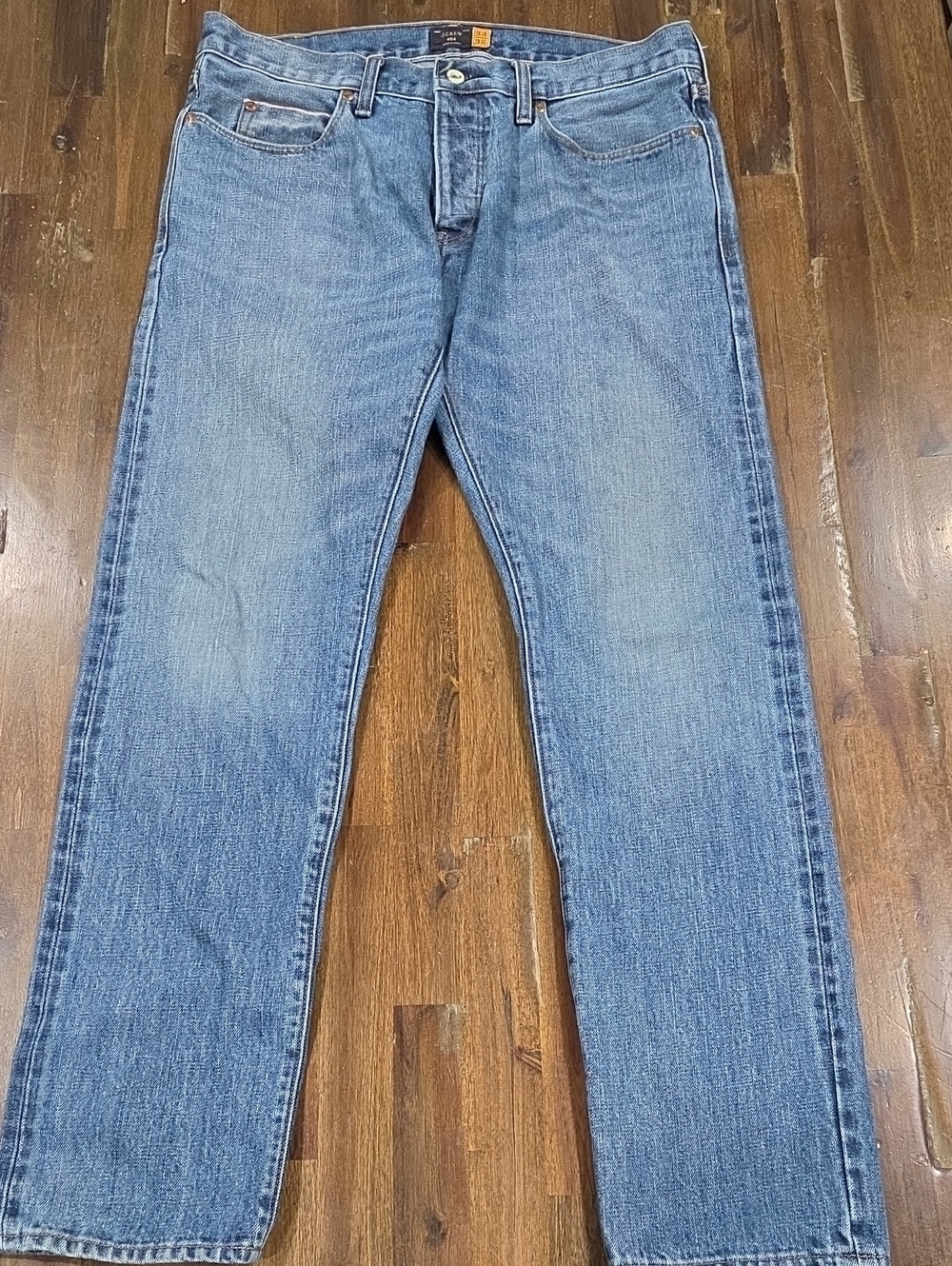 J. Crew Men's 484 Straight-Leg Selvedge Denim Jeans